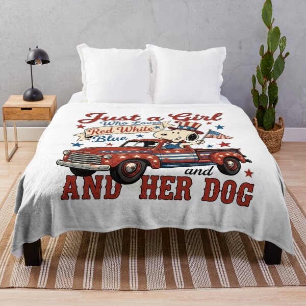 Item preview, Patriotic Girl Dog Truck July 4th designed and sold by IsazaSeema.