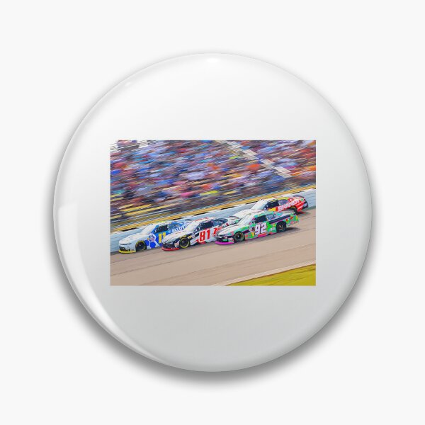 Item preview, Josh Williams Fighting With Chandler Smith Ross Chastain And Justin Allgaier In Their 2024 Nascar Racecars Watercolor designed and sold by noble-mcafee.