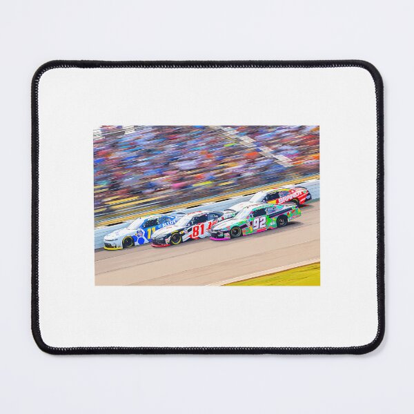 Item preview, Josh Williams Fighting With Chandler Smith Ross Chastain And Justin Allgaier In Their 2024 Nascar Racecars Watercolor designed and sold by noble-mcafee.