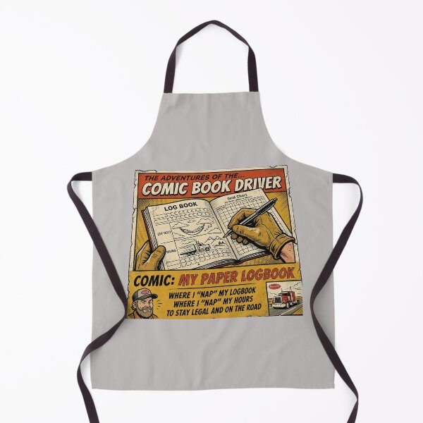 Item preview, Comic Book Driver - Vintage Paper Logbook Humor Art designed and sold by NomadForge.