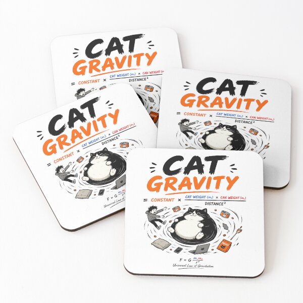 Item preview, CAT GRAVITY | Funny Universal Law of Gravitation Pun designed and sold by ianm1028.