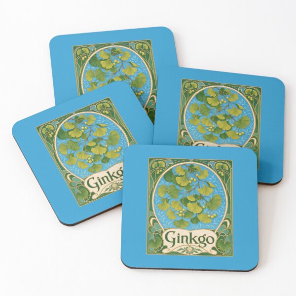 Item preview, Ginkgo Biloba Art Nouveau Leaves Botanical designed and sold by AntiqueImages.
