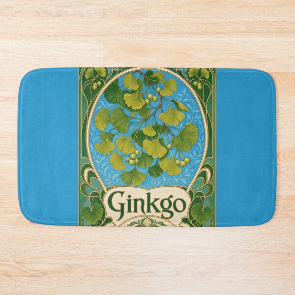 Item preview, Ginkgo Biloba Art Nouveau Leaves Botanical designed and sold by AntiqueImages.