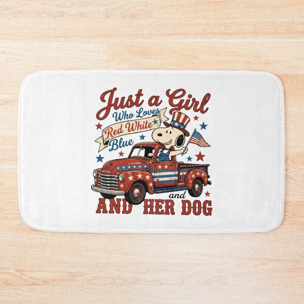 Item preview, Patriotic Girl Dog Truck July 4th  designed and sold by KingwoodMe.