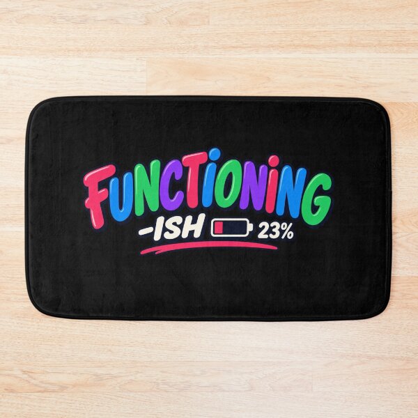 Item preview, Functioning Ish 23 Percent Funny Low Battery Design designed and sold by EverclearDesign.
