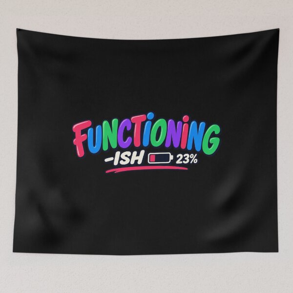 Item preview, Functioning Ish 23 Percent Funny Low Battery Design designed and sold by EverclearDesign.