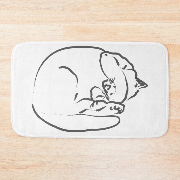 Item preview, Curled Up Sleeping Cat Ball designed and sold by reksitawardani.