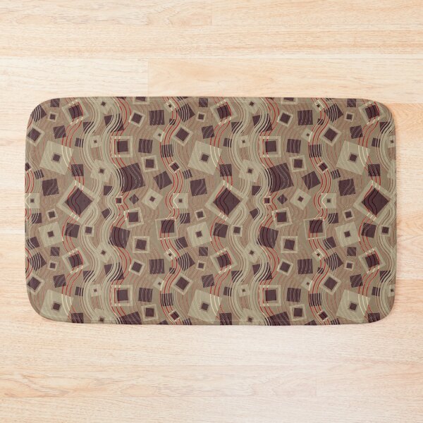 Item preview, Abstract Wavy Square Geometric Pattern designed and sold by Zaya_art.