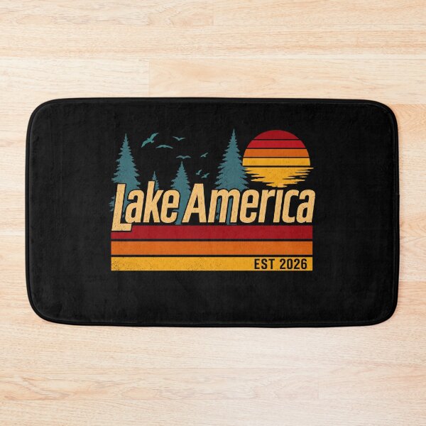 Item preview, Lake America Vintage Sunset Retro Outdoor Nature EST 2026 designed and sold by Abigaildixon92.