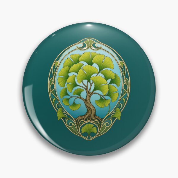 Item preview, Ginkgo Biloba Tree Art Nouveau Botanical designed and sold by AntiqueImages.
