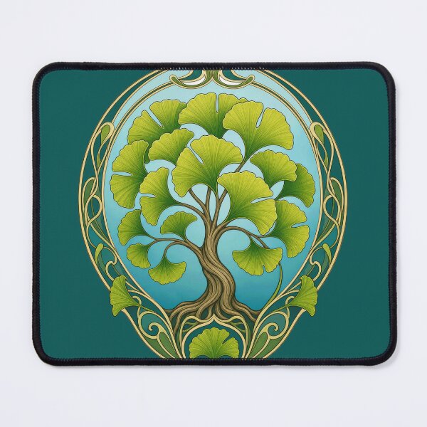 Item preview, Ginkgo Biloba Tree Art Nouveau Botanical designed and sold by AntiqueImages.