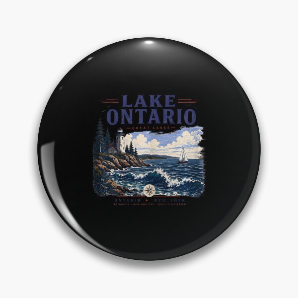 Item preview, Lake Ontario Forever Vintage Retro Design designed and sold by ChaosColorCo.