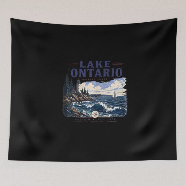 Item preview, Lake Ontario Forever Vintage Retro Design designed and sold by ChaosColorCo.