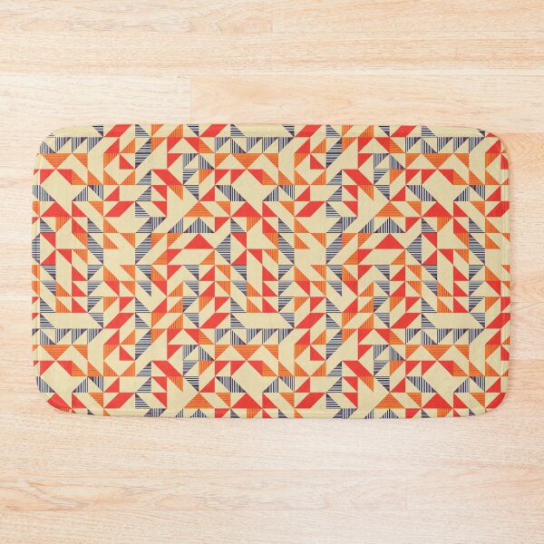 Item preview, Bold Geometric Triangle Cream Pattern designed and sold by Zaya_art.