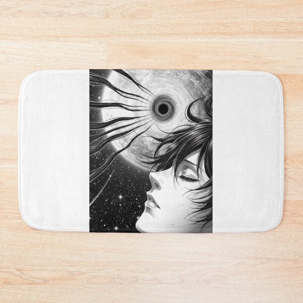 Item preview, Space girl near a black hole designed and sold by DarkinkArtPrint.