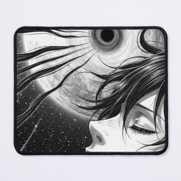 Item preview, Space girl near a black hole designed and sold by DarkinkArtPrint.
