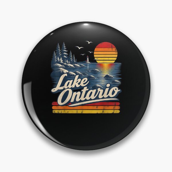 Item preview, Retro Sunset Great Lakes Lake Ontario designed and sold by Juansustait.