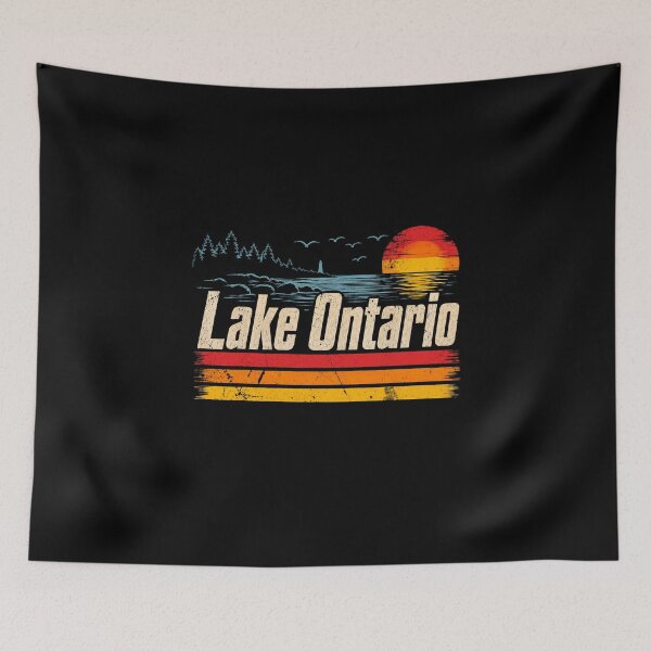 Item preview, Lake Ontario Vintage Sunset Retro Great Lakes Lighthouse designed and sold by Abigaildixon92.