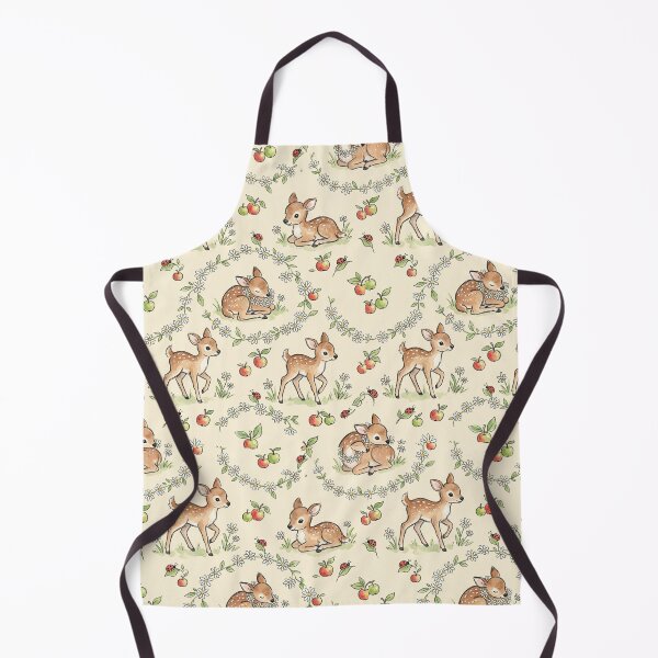 Item preview, Baby Fawns & Apples & Ladybugs Seamless Pattern designed and sold by StickVerse by Owais.