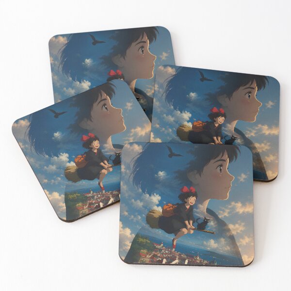 Item preview, kawaii art girl [[kiki's]] go -%[ghiblis]%- flying aways to sky designed and sold by ebyyuishop.