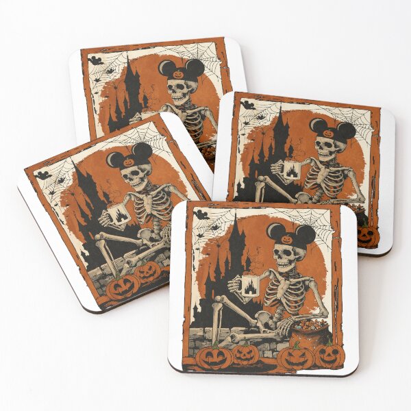 Item preview, Spooky Skeleton Halloween Castle Coffee Lover designed and sold by VianDuell01.