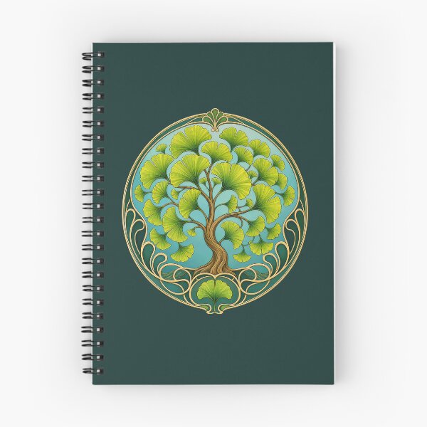 Item preview, Art Nouveau Ginkgo Biloba Tree Botanical Design designed and sold by AntiqueImages.