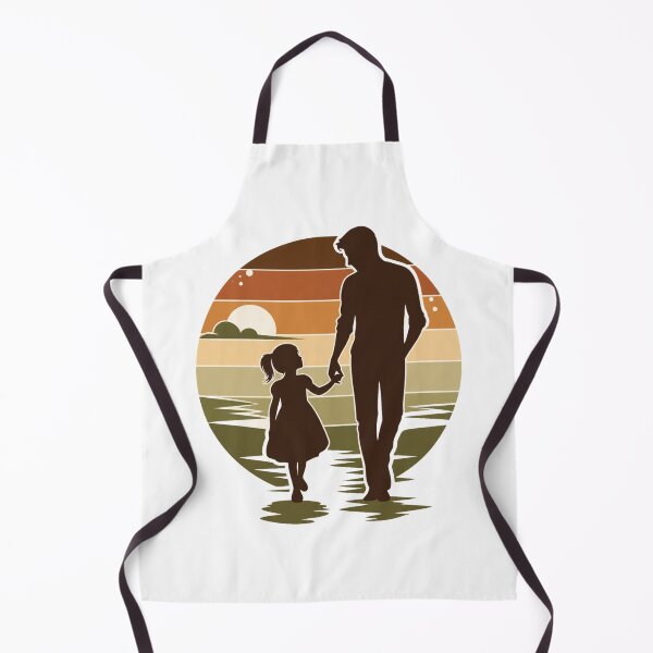 Item preview, Retro Father and Daughter Sunset Silhouette Vintage Dad Life designed and sold by Akseries.