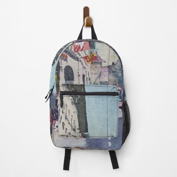 Item preview, European City Tram Watercolor designed and sold by SlavaArt.
