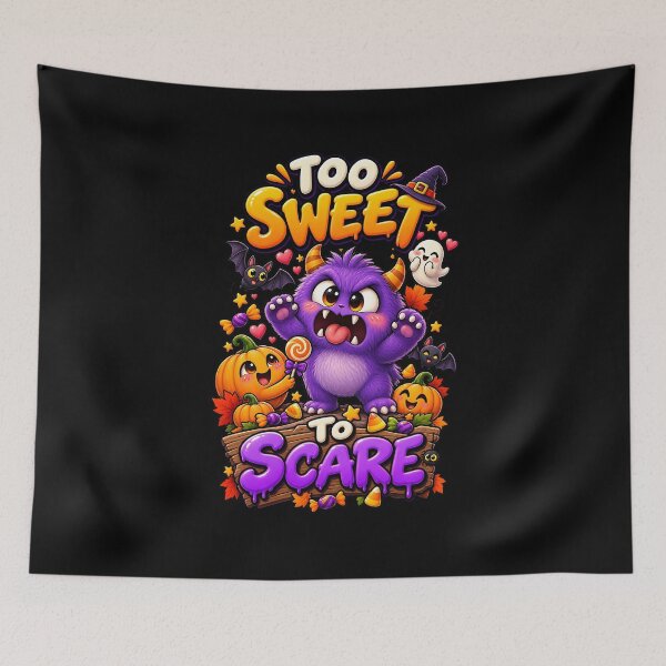 Item preview, Too Sweet to Scare Halloween Monster designed and sold by Yomere.