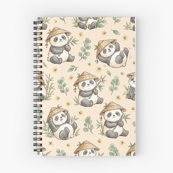 Item preview, Baby Pandas & Eucalyptus & Fireflies Seamless Pattern designed and sold by StickVerse by Owais.