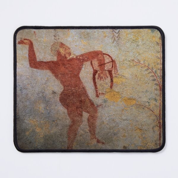 Item preview, Etruscan musician plays ancient musical instrument designed and sold by TerryKerrImages.