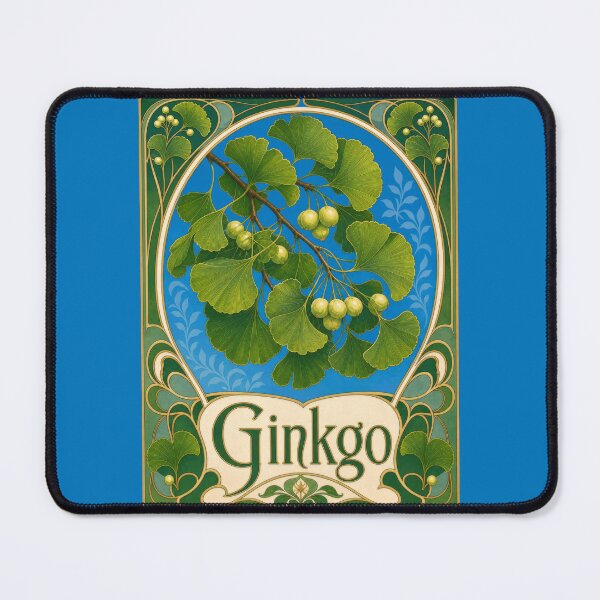 Item preview, Ginkgo Biloba Art Nouveau Botanical Leaves designed and sold by AntiqueImages.