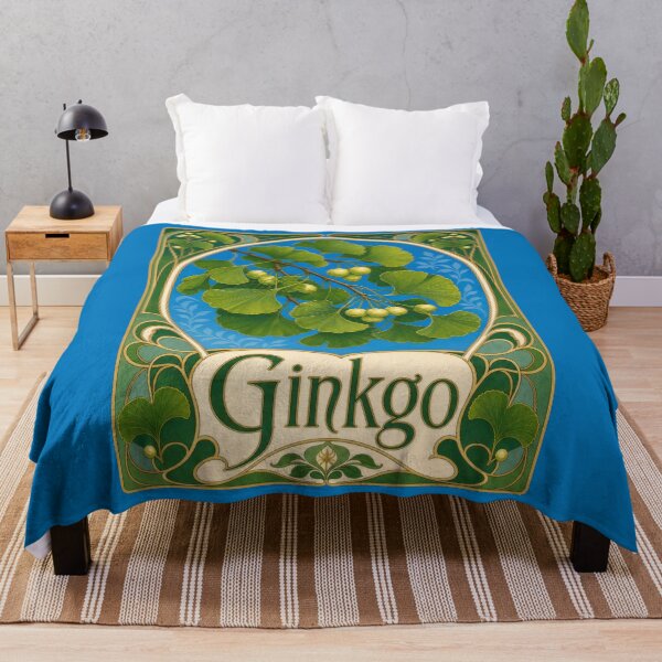 Item preview, Ginkgo Biloba Art Nouveau Botanical Leaves designed and sold by AntiqueImages.