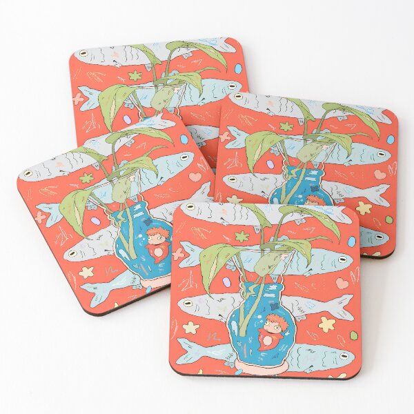 Item preview, Cute kawaii small fish [[kiki's]] -%[ghiblis]%- on jar aways  designed and sold by ebyyuishop.