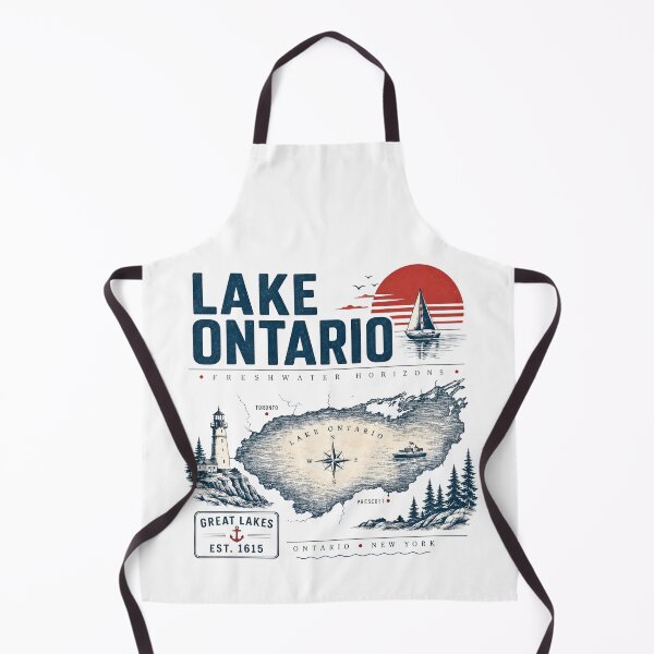 Item preview, Lake Ontario Vintage Map Great Lakes Sailing Lighthouse Nautical designed and sold by Abigaildixon92.