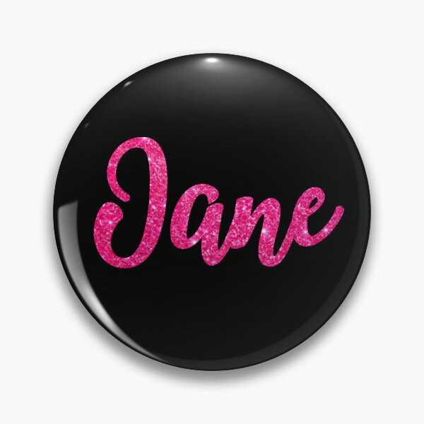 Item preview, Jane Hot Pink Sparkly Personalised Name Design designed and sold by CamilasPrints.