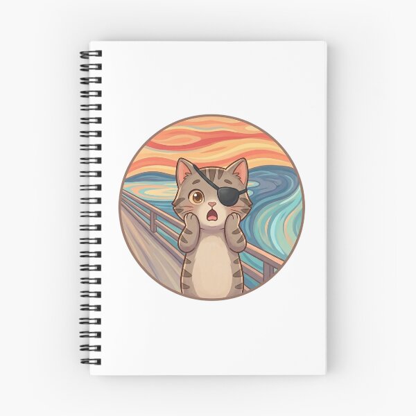 Item preview, Cat in the Scream – Art Parody designed and sold by 1smillaundfiete.