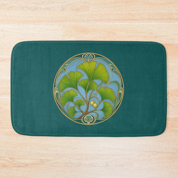 Item preview, Art Nouveau Ginkgo Biloba Leaves Botanical Design designed and sold by AntiqueImages.