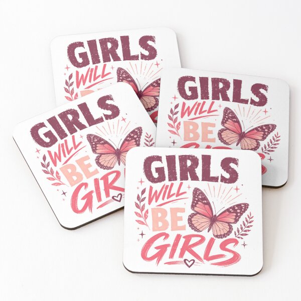 Item preview, Girls Will Be Girls Women Empowerment Feminine Butterfly designed and sold by SkeletonsDanger.