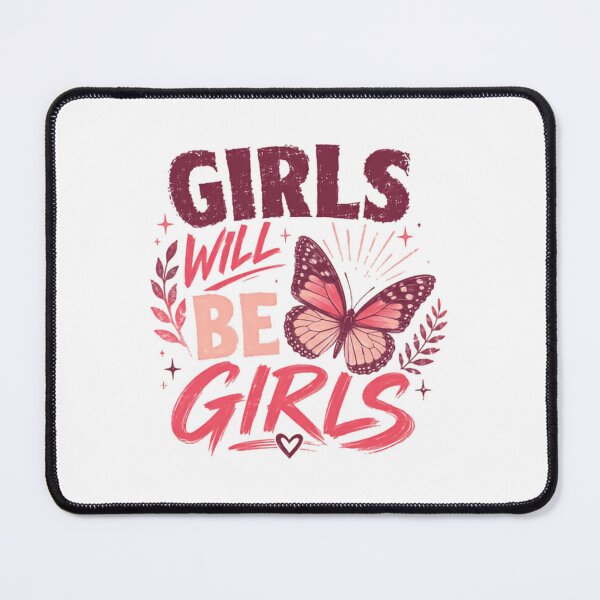 Item preview, Girls Will Be Girls Women Empowerment Feminine Butterfly designed and sold by SkeletonsDanger.