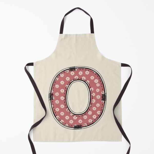 Item preview, Embroidery Dusty rose Letter O with floral Pattern designed and sold by ITCHAWAWAA.