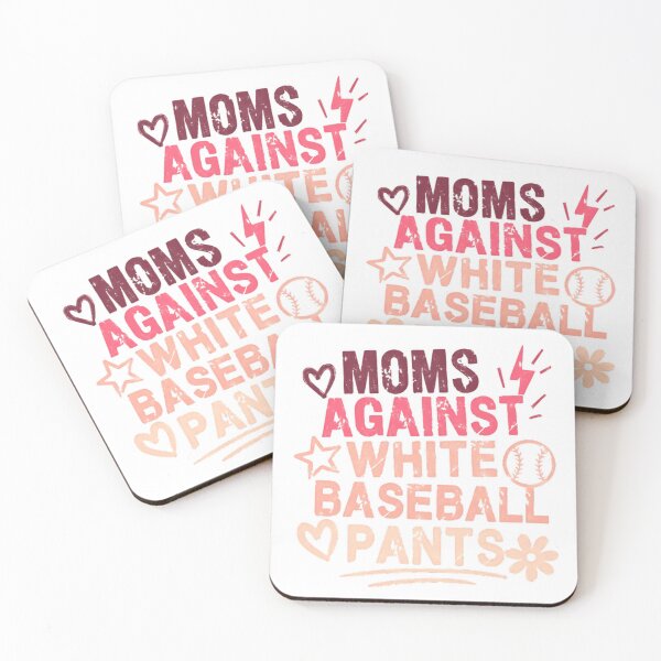 Item preview, Moms Against White Baseball Pants Funny Baseball Mom designed and sold by SkeletonsDanger.