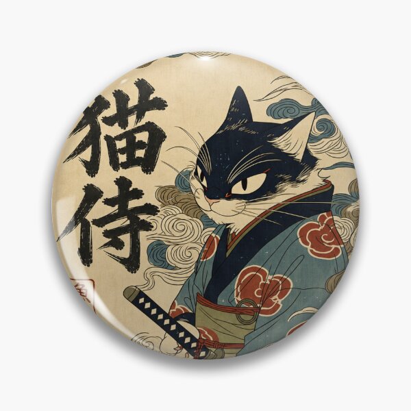 Item preview, Samurai Cat - 猫侍 designed and sold by INITIAL SHIBA.