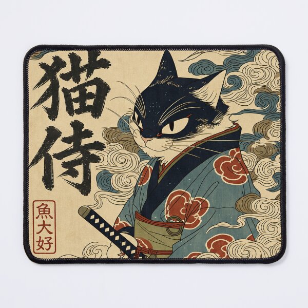 Item preview, Samurai Cat - 猫侍 designed and sold by INITIAL SHIBA.