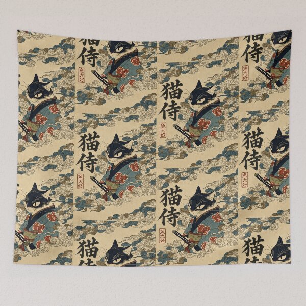 Item preview, Samurai Cat - 猫侍 designed and sold by INITIAL SHIBA.