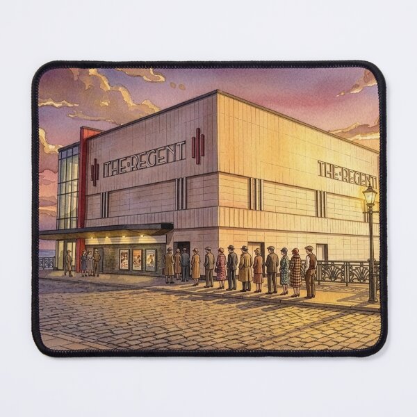 Item preview, Regent Cinema at Sunset, Redcar designed and sold by ArtworkNorth.