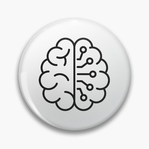 Item preview, Brain Network Artificial Intelligence Line Icon designed and sold by VectorForge Studio.