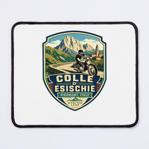 Item preview, Colle D' Esischie Piedmont Italy Alpine Pass Motorcycling Travel Rider designed and sold by Star3NowForMe.
