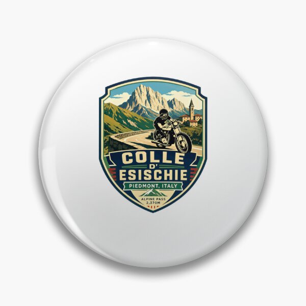 Item preview, Colle D' Esischie Piedmont Italy Alpine Pass Motorcycling Travel Rider designed and sold by Star3NowForMe.