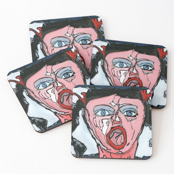 Item preview, Retrato expresivo gritando designed and sold by Dwaalhaas.com.